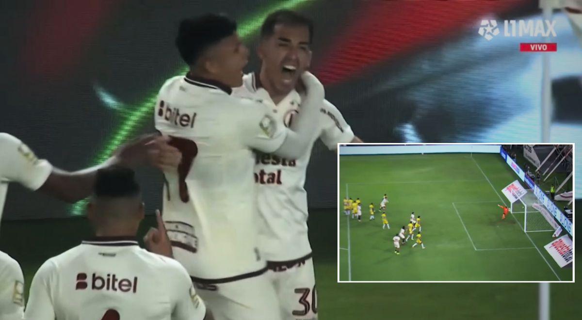 ¡Golazo! Lisandro Alzugaray anotó de tiro libre el 1-0 de Universitario ante FC Cajamarca