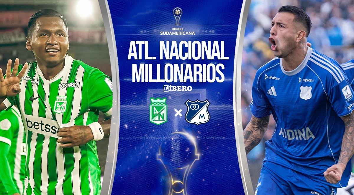 Atlético Nacional vs Millonarios EN VIVO por ESPN: hora, pronóstico y dónde ver Copa Sudamericana