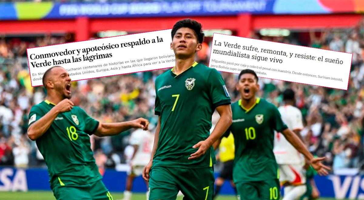 Reacción de la prensa de Bolivia tras victoria ante Surinam: “Conmovedor y apoteósico”