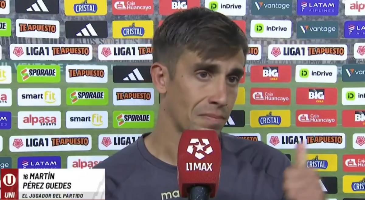 Martín Pérez Guedes casi rompe en llanto tras vencer a Alianza Lima: "Es un..."