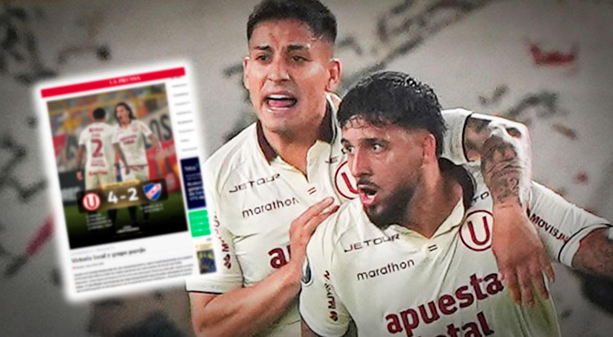 Prensa uruguaya dio rotundo calificativo por goleada de Universitario ante Nacional: "Épica"