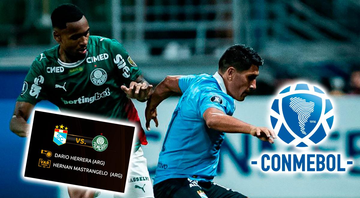 Árbitro de Sporting Cristal vs Palmeiras que designó la Conmebol para partido de Copa Libertadores
