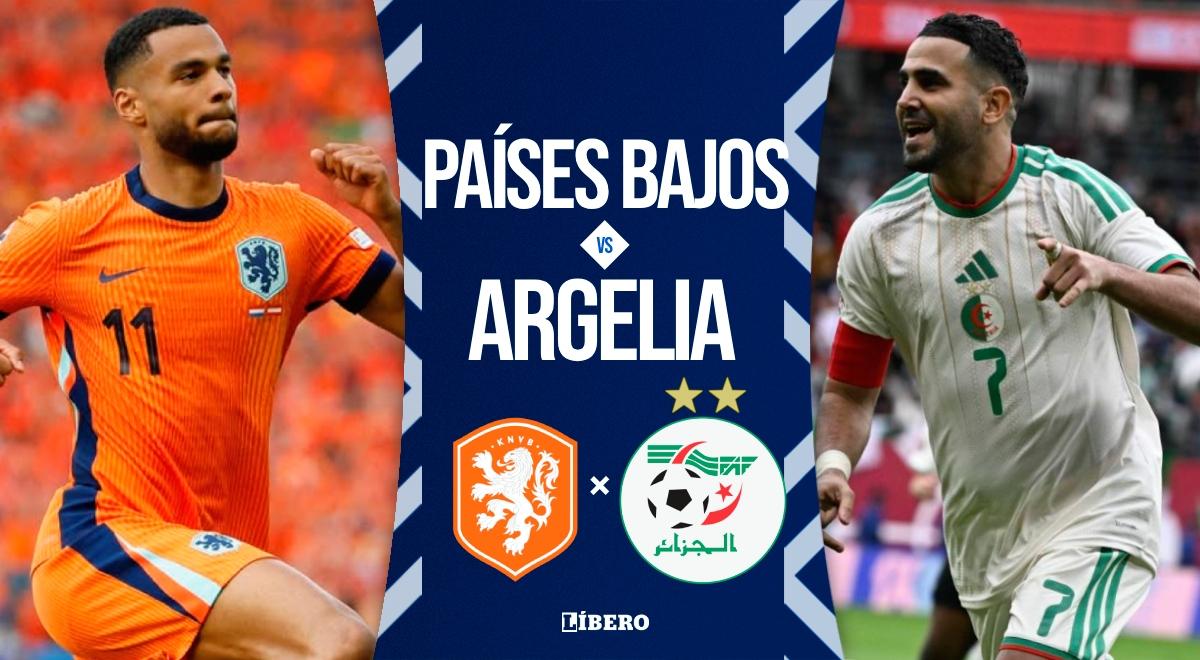 Países Bajos vs Argelia EN VIVO por amistoso internacional: alineaciones, horarios y dónde ver