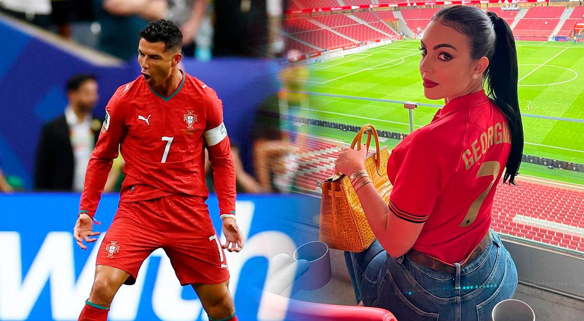 Georgina celebra primer gol de Cristiano Ronaldo en el Mundial, pero singular detalle llamó la atención