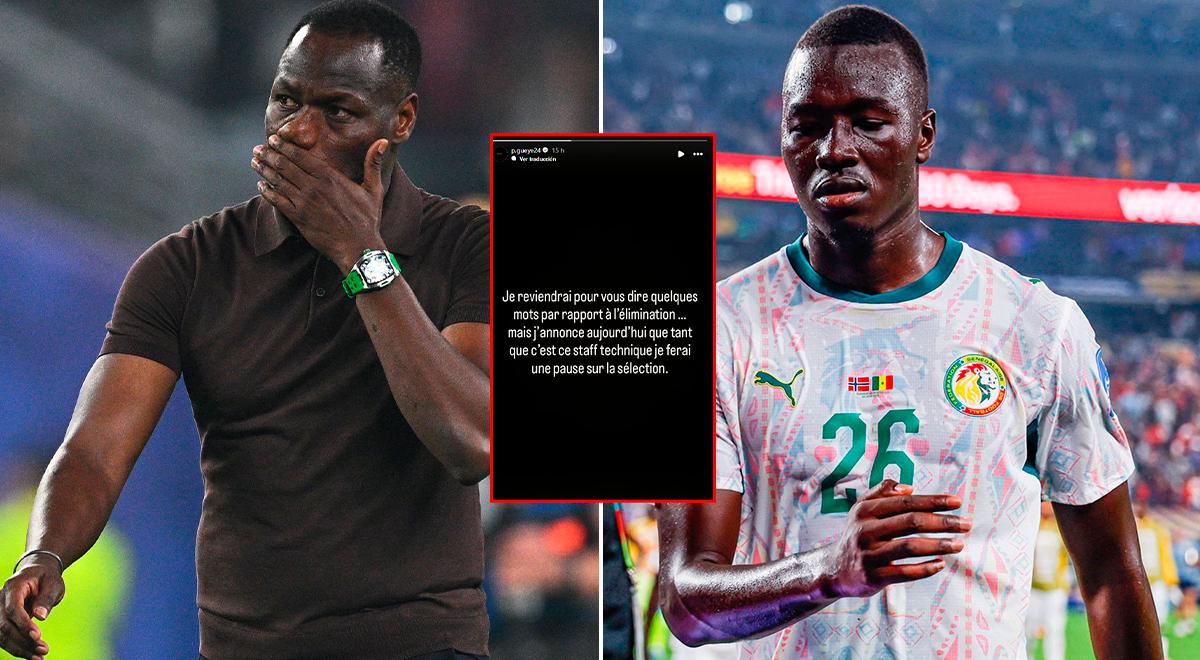 Pape Gueye lanzó fuerte dardo al comando técnico de Senegal tras la eliminación: “Anuncio que…”