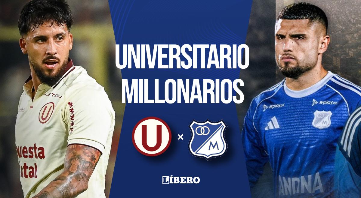Universitario vs Millonarios EN VIVO: a qué hora juega, alineaciones y dónde ver el partido amistoso