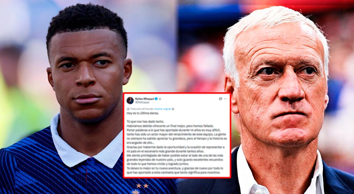 Mbappé rompió el silencio con inesperada publicación dedicada a Deschamps: "Hemos fallado..."