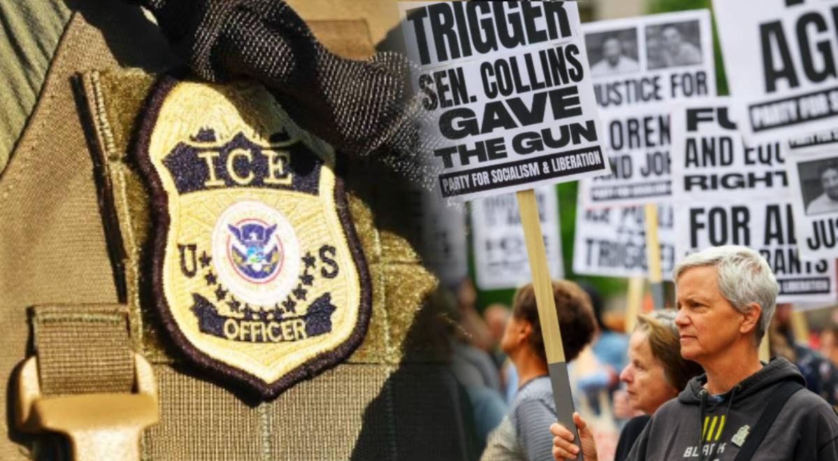 Más de 1.000 personas se congregaron en el Monument Square para protestar contra ICE