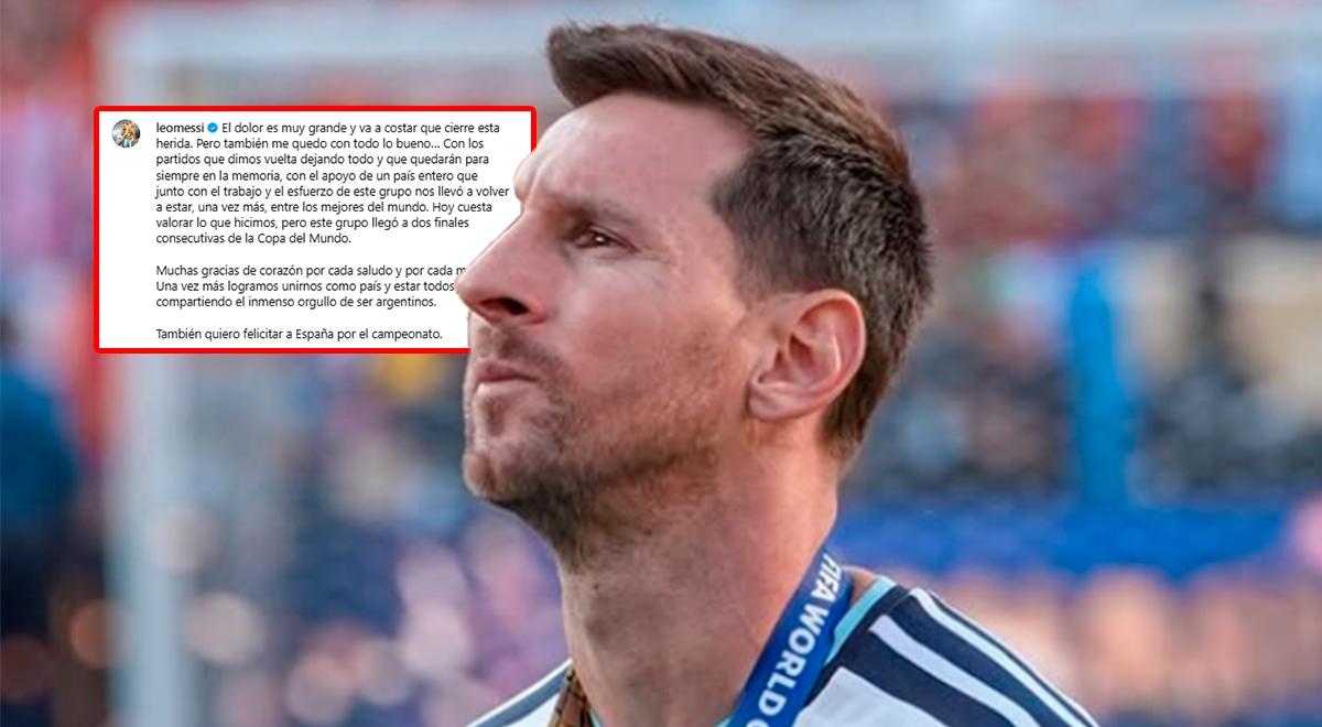 ¿Se retira? Lionel Messi impacta a seguidores con fuerte mensaje tras final del Mundial: "Va a costar..."