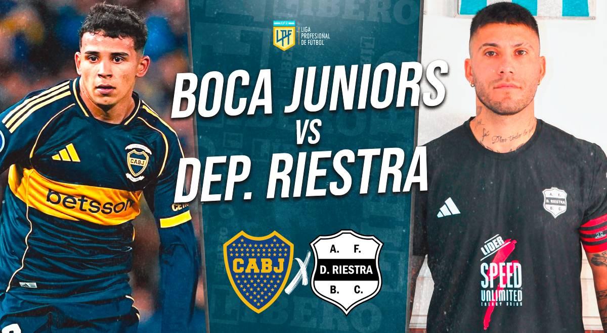 Boca Juniors vs Deportivo Riestra EN VIVO: alineaciones, a qué hora y dónde ver Liga Argentina