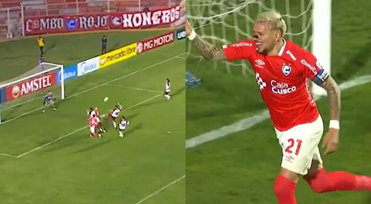 Carlos Garcés marcó doblete con Cienciano ante Lanús y voltea la serie por 3-2 en la Sudamericana