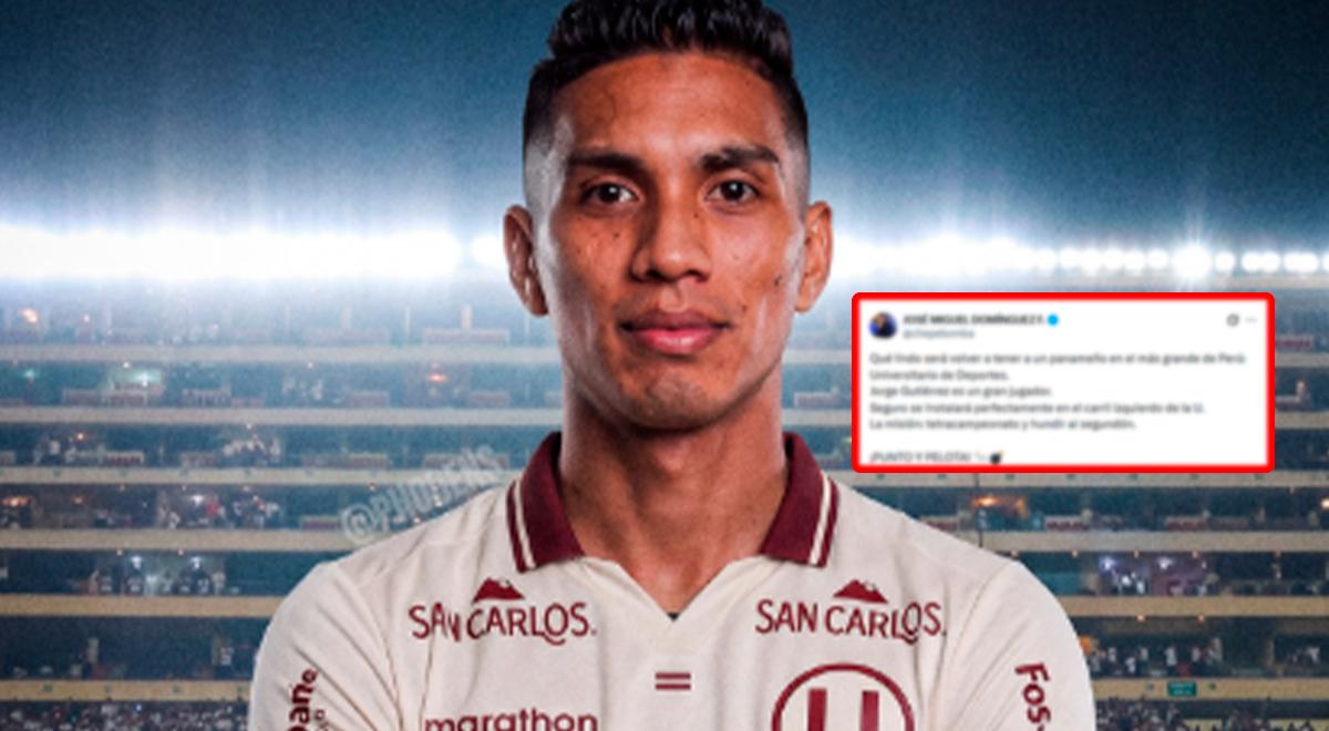 Periodista panameño publicó fuerte mensaje tras fichaje de Jorge Abdiel Gutiérrez por la 'U': "Segundón"