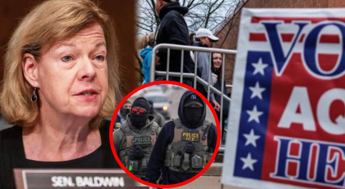 Tammy Baldwin, demócrata por Wisconsin, ADVIERTE: "No habrá presencia del ICE en centros de votación"