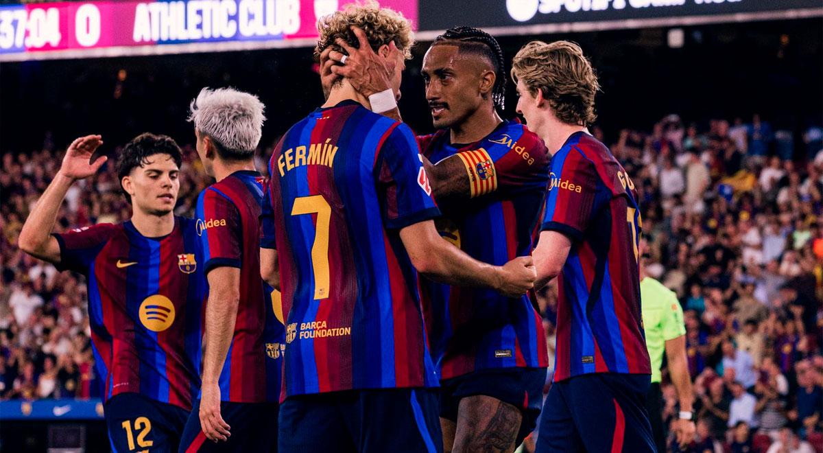 Barcelona logró su segundo triunfo en LaLiga 2026-2027 tras superar al Athletic Bilbao