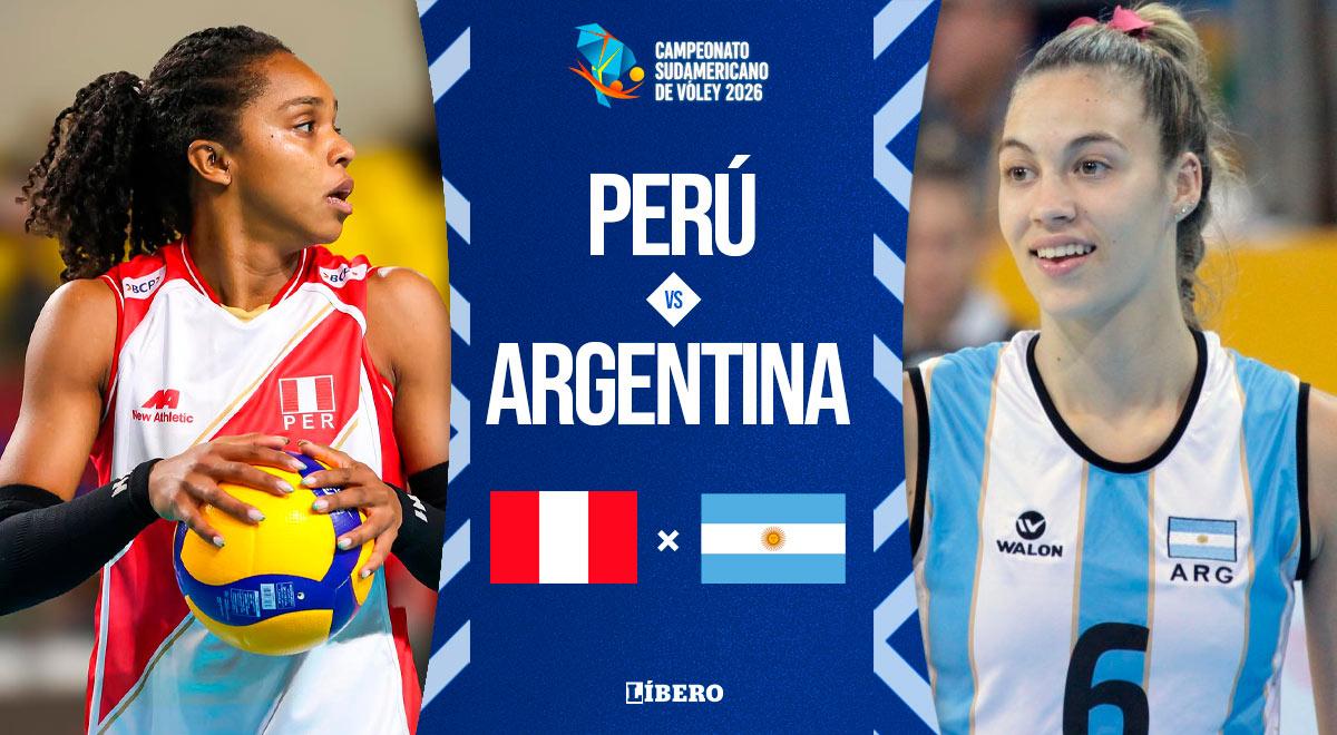 Perú vs Argentina EN VIVO por el Campeonato Sudamericano de Vóley 2026: dónde ver y horario [VIDEO]