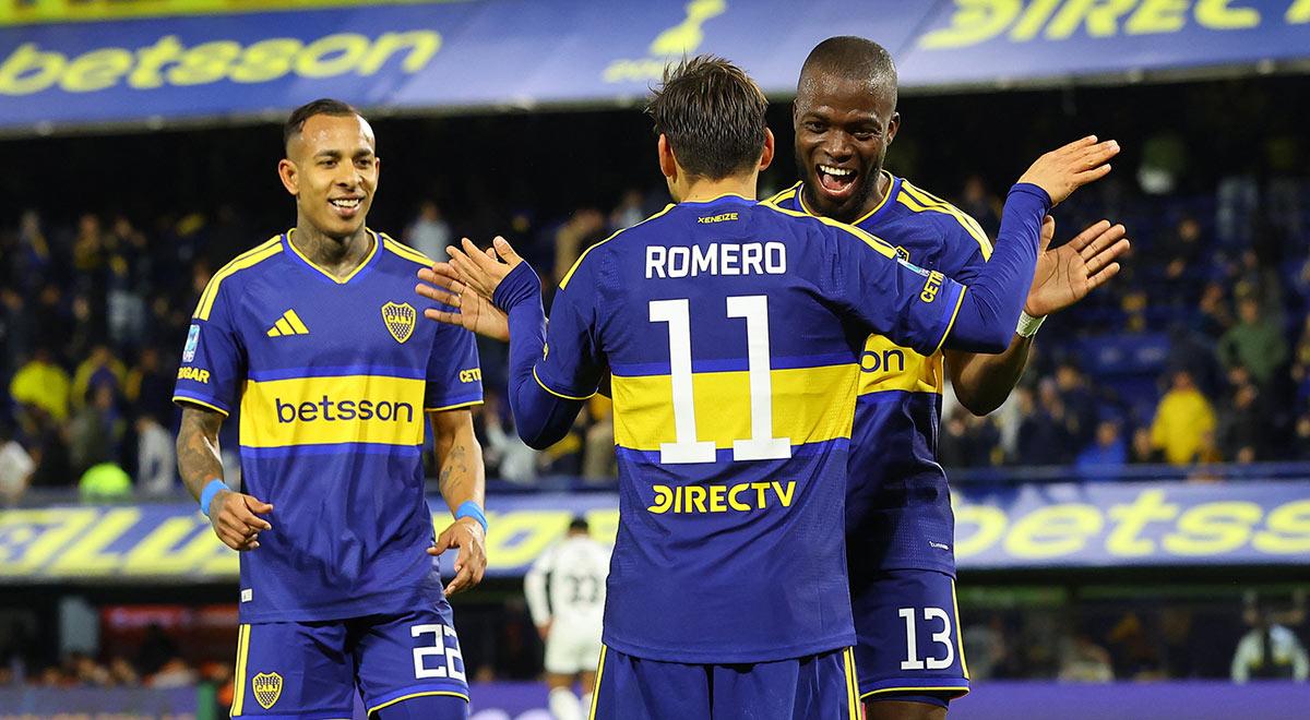Boca Juniors venció 3-1 a Central Córdoba con doblete de Ángel Romero