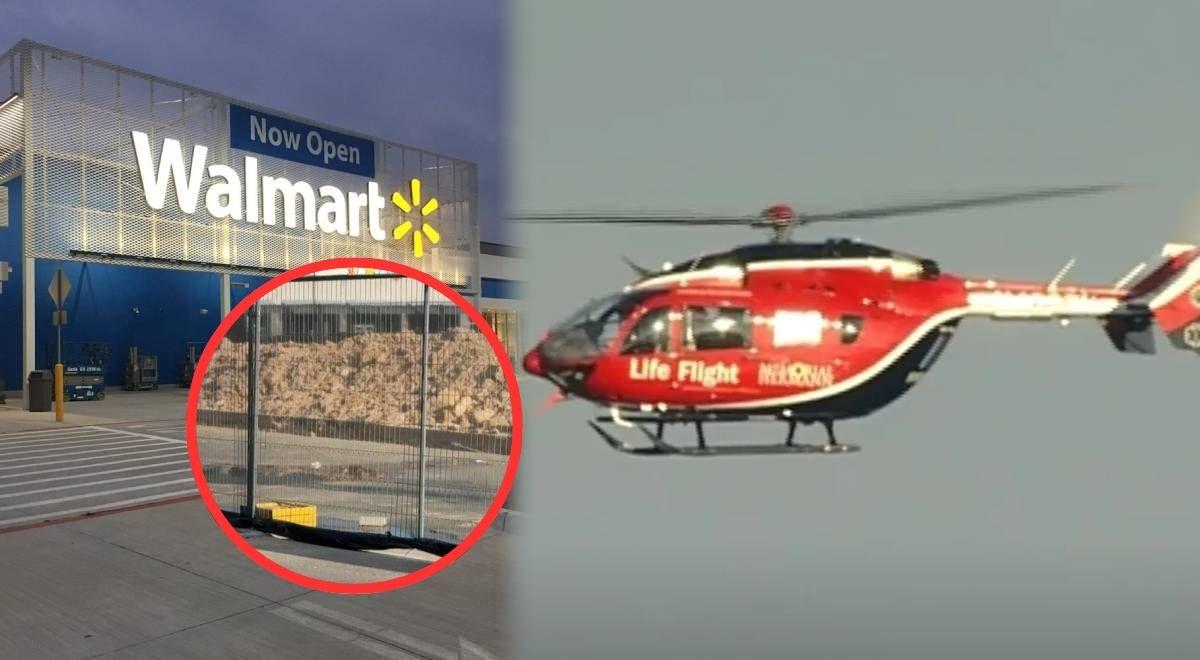 ALERTA MÁXIMA frente a un Walmart en Tomball: un hombre de 70 años CAYÓ en una ZANJA de 1,5 metros y se solicitó un HELICÓPTERO de emergencia