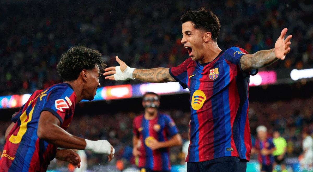 Barcelona aplastó 7-2 a Racing de Santander y es líder absoluto de LaLiga de España