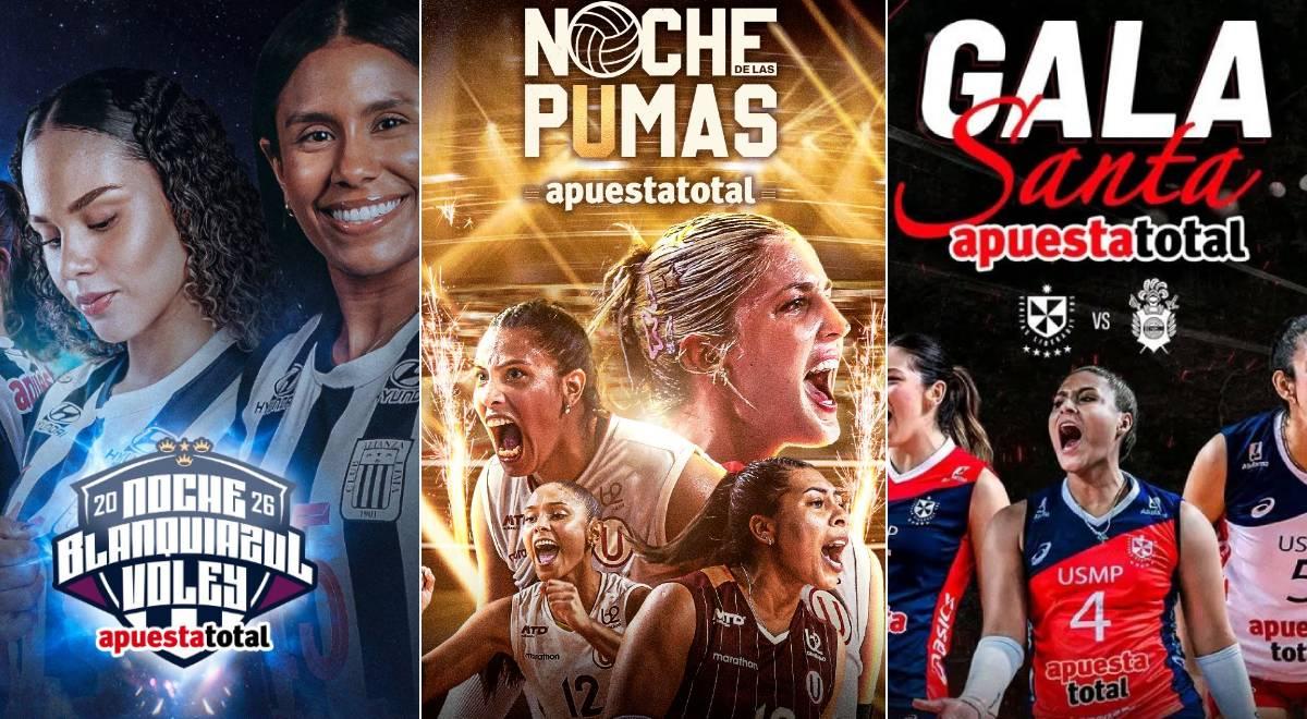 Presentaciones de los clubes de la Liga Peruana de Vóley 2026-27: fechas, rivales y canales de TV