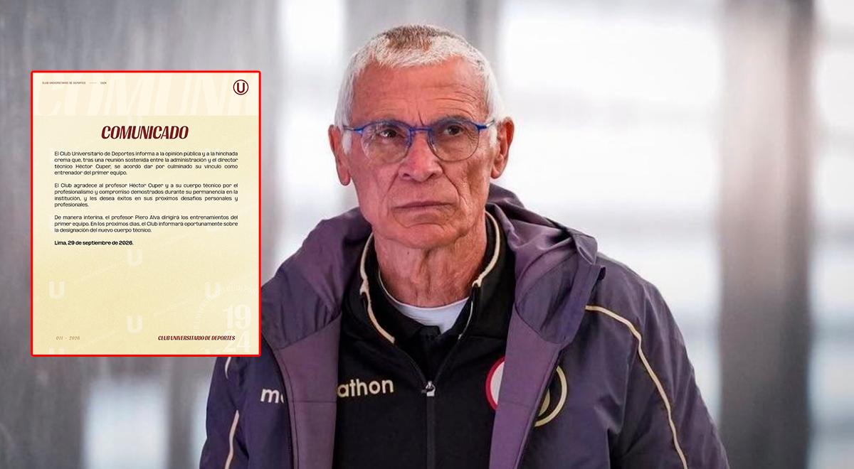 Universitario oficializó la salida de Héctor Cúper con potente comunicado: "El club le agradece"