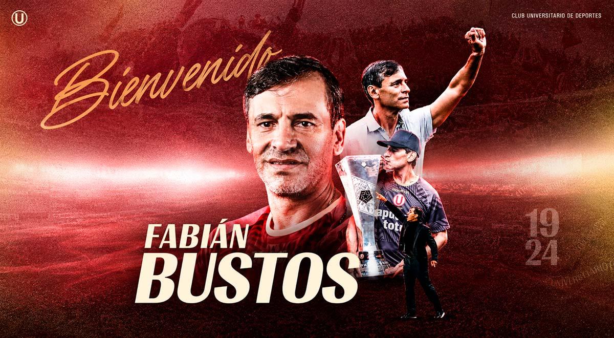 Universitario anunció oficialmente a Fabián Bustos como su nuevo DT para el Clausura 2026