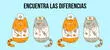 ¿Te gustan los gatos? Encuentra las diferencias entre el doctor y la enfermera