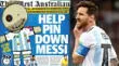 Diario de Australia tuvo la idea de realizarle un muñeco vudú a Messi en la portada.