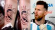 Hincha de Lionel Messi se tatúa su rostro e icónica frase.