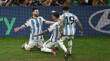 Lionel Messi marcó el 3-2 para Argentina sobre Francia