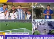 Argentina became world champion and fans celebrate worldwide in a big way.