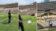 El exfutbolista de Universitario de Deportes se volvió viral tras intentar lucirse con el balón, pero le salió mal.