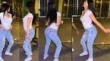 Una joven se volvió viral en redes sociales por sus pasos de baile.