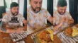 Chileno es viral en tiktok por su peculiar reacción al probar tallarines rojos con papa a la huancaína.
