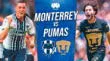 Monterrey y Pumas se enfrentan en el estadio BBVA por la Liga MX