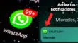 Aprende a activar las notificaciones de WhatsApp.