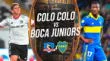 Colo Colo vs Boca Juniors se enfrentan en el Monumental de Chile.