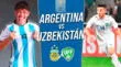 Argentina vs. Uzbekistan Sub 20 por el Mundial