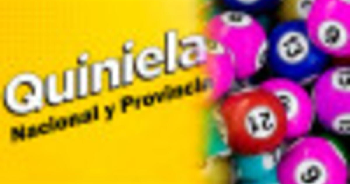 Quiniela: Resultados De La Nacional Y Provincia