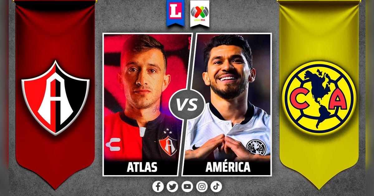 Atlas vs. América EN VIVO por Liga MX: partido minuto a minuto