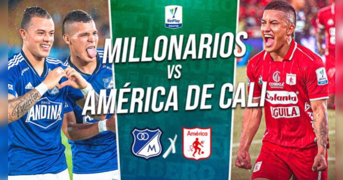 Millonarios vs América de Cali EN VIVO por Liga BetPlay: partido minuto ...
