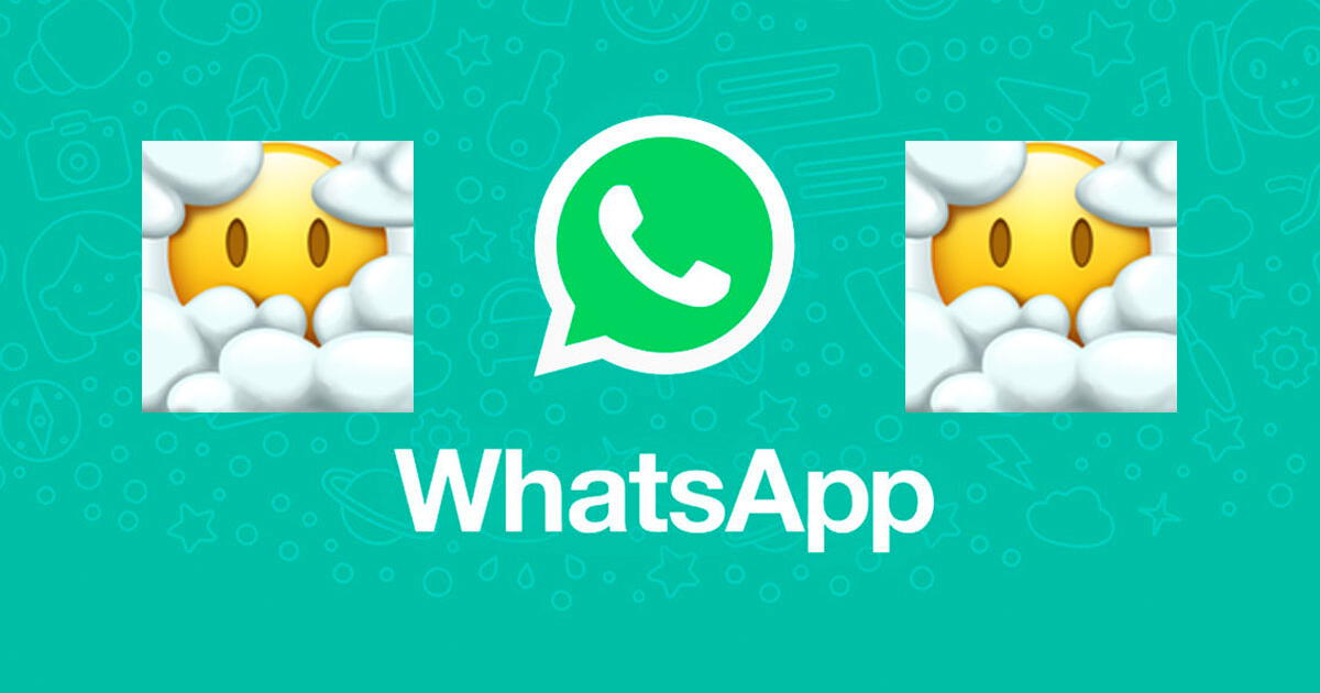 WhatsApp Qu significa el extra o emoji de la cara entre nubes