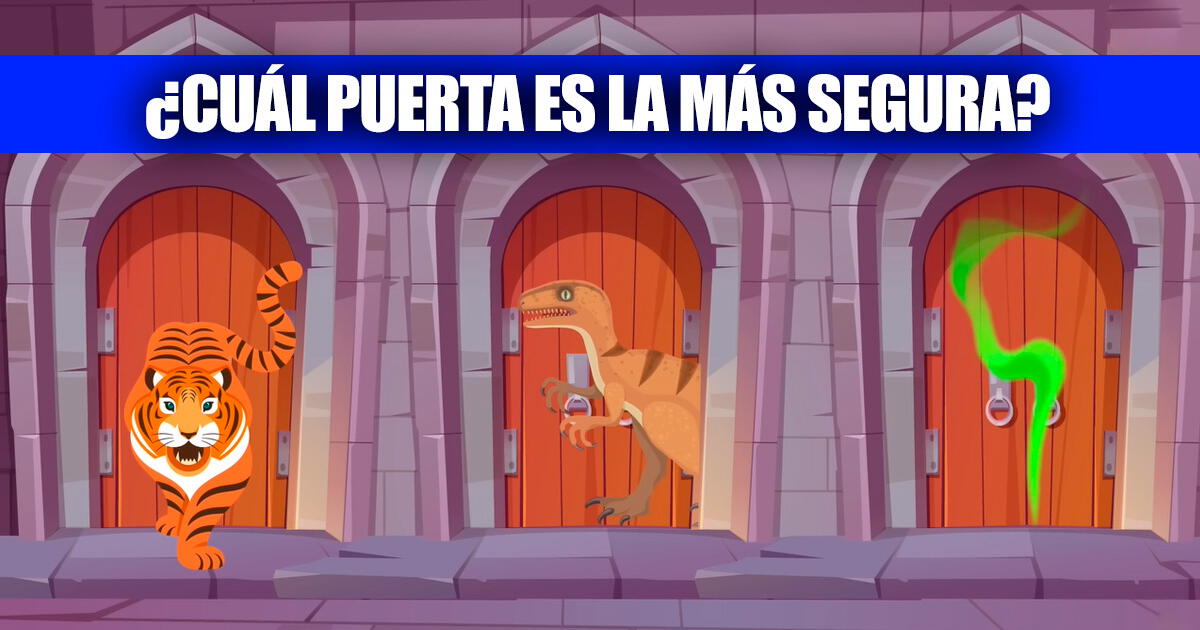 Acertijo Visual Nivel EXPERTO: ¿Qué Puerta Es La Más Segura? Supera El ...