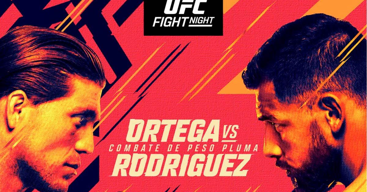 UFC cartelera, horarios y canales para ver pelea entre Ortega vs