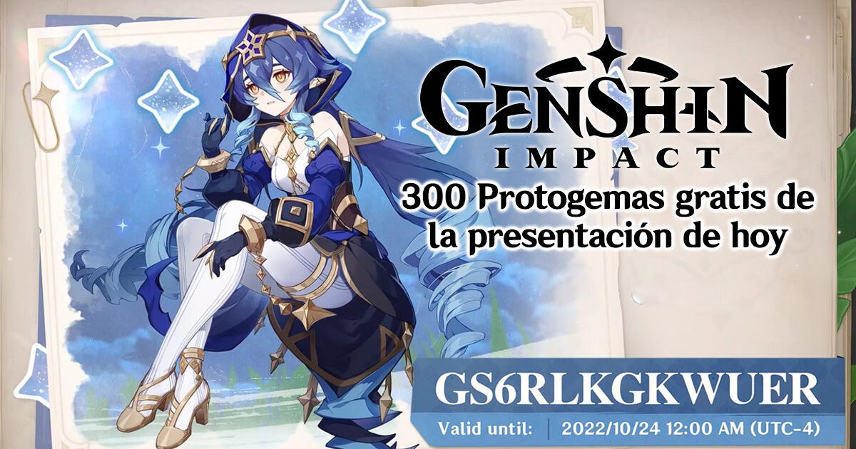 Genshin Impact: 3 códigos para 300 Protogemas gratis - 4 febrero 2022