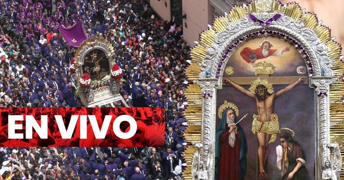 Señor De Los Milagros En Vivo Dónde Está La Procesión Del Cristo Moreno 0502