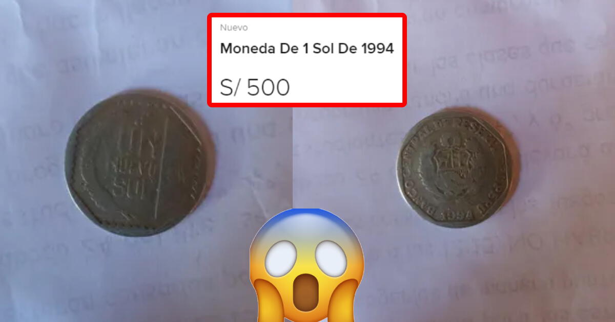 Es oro para los coleccionistas: Venden monedas de 1 sol de 1994 al