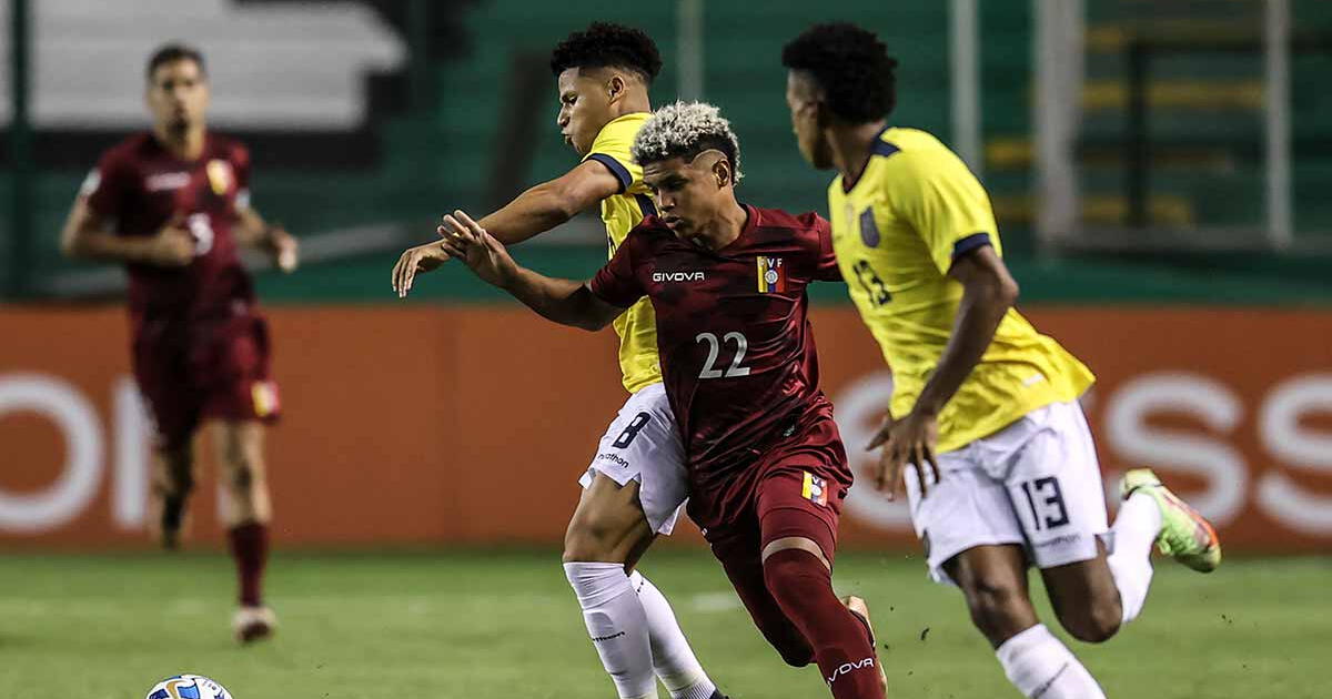 Venezuela vs Ecuador Sub 20 resumen, cómo quedó, goles, quién ganó y