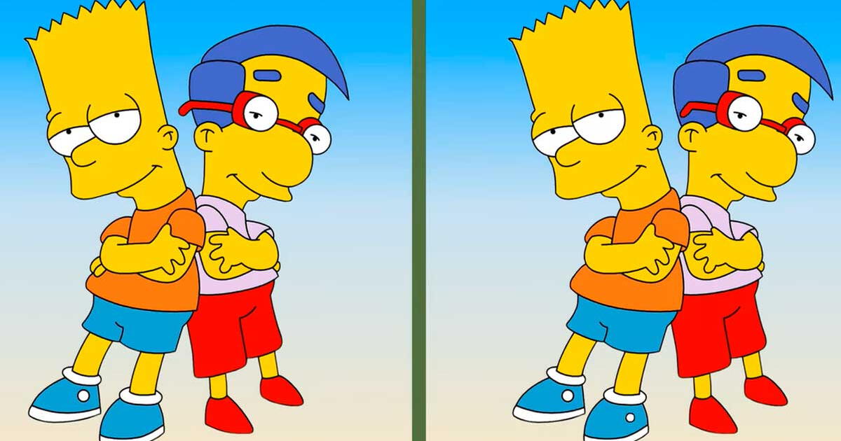 Eres fan de Los Simpson? Encuentra las 3 diferencias en 5 segundos