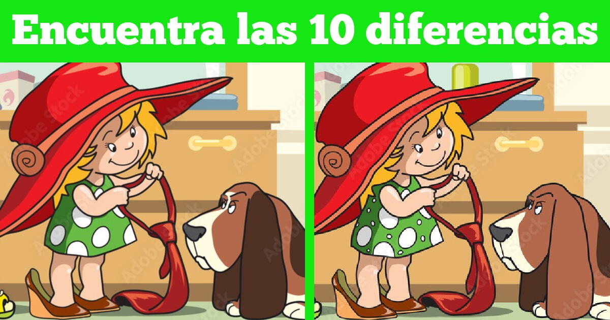 ¿encontrarás Las 10 Diferencias En 8 Segundos Solo Una Mente Brillante