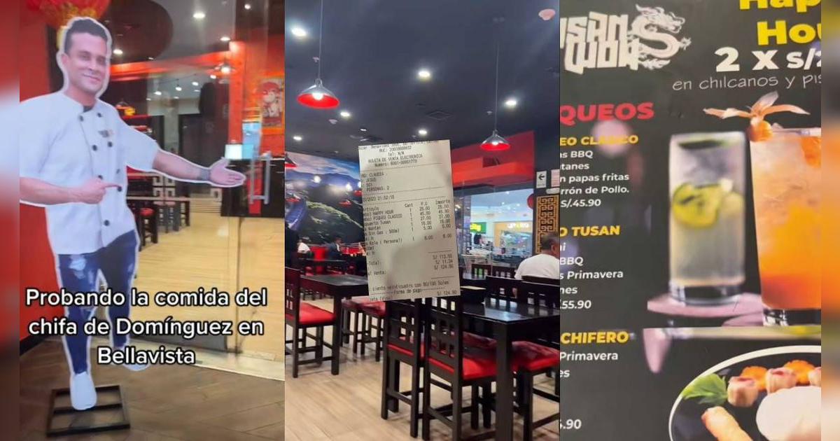 Revela costo en restaurante de Christian Domínguez y la trolean "No